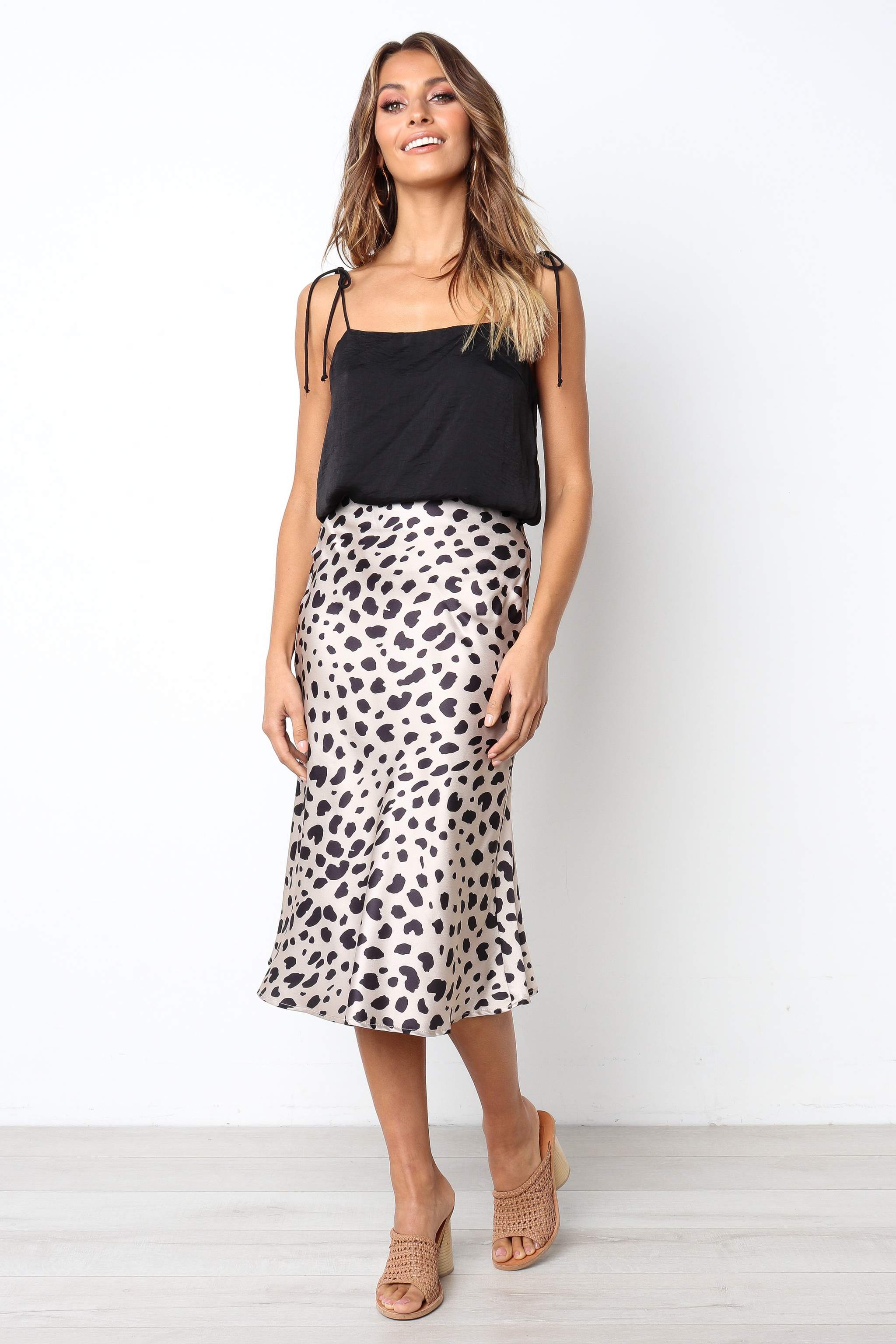 Silk Skirt Animal Print Zebra Print Silk Skirt Top
