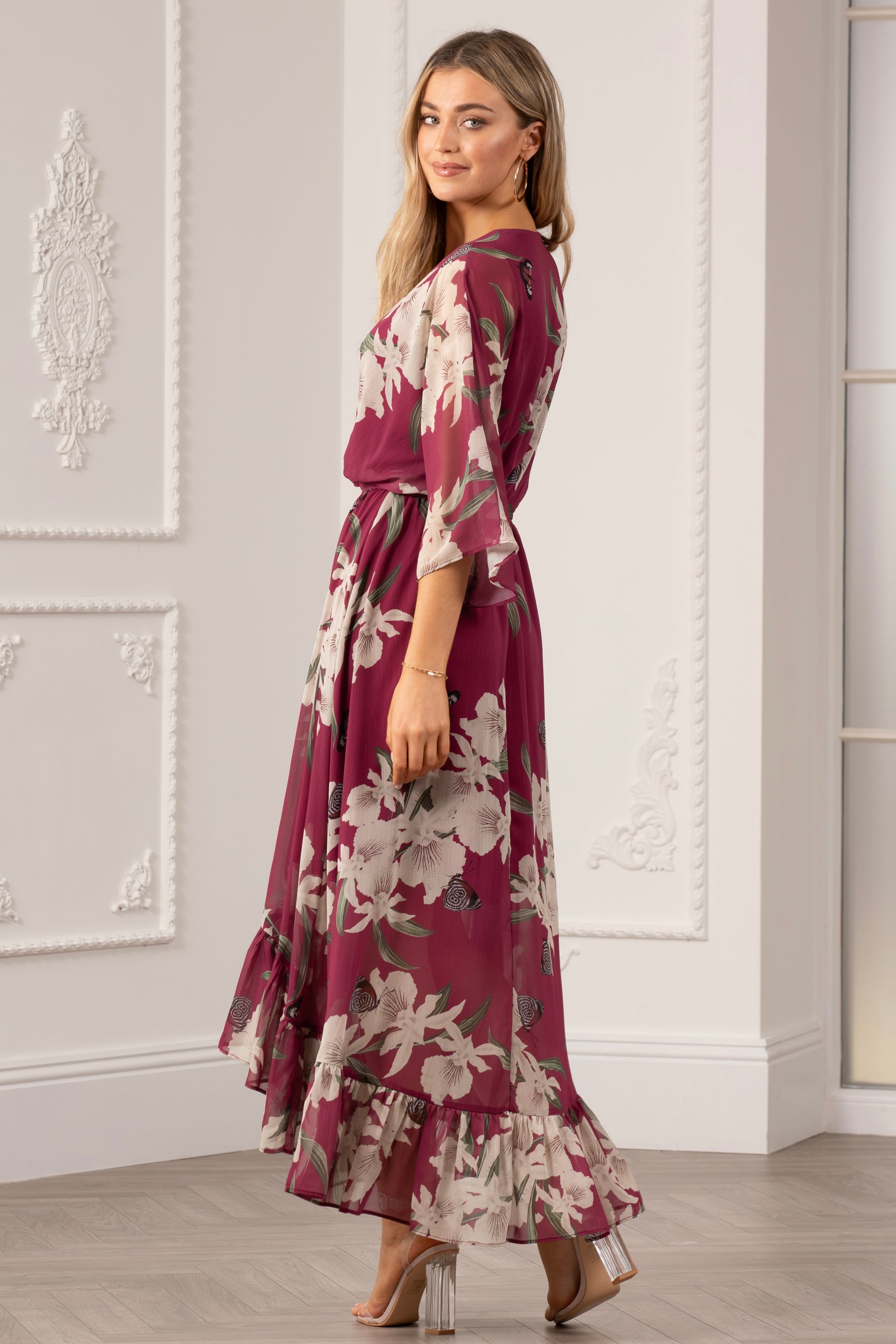 Kimono wrap dress uk online